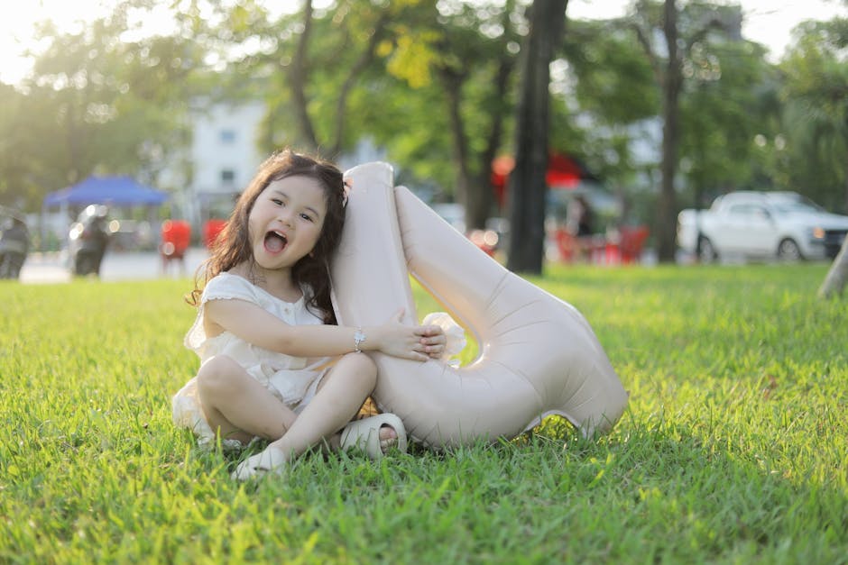 Child with number 4 pillow representing future generations